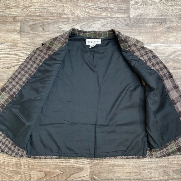 Vintage Tweed Wool Plaid Sweater Vest - Picture 10 of 14